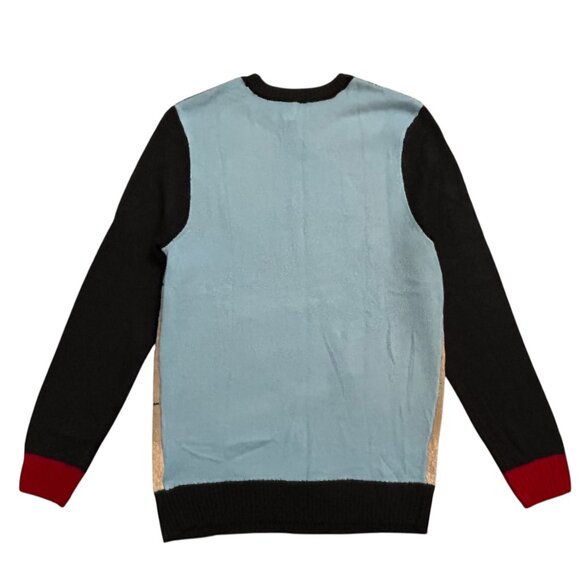 Novelty Christmas Size M Unisex Multicolor Snowman Acrylic Pullover Sweater NWT - Picture 2 of 5